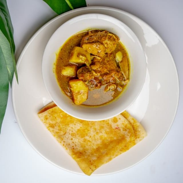 Curry Chicken Roti.