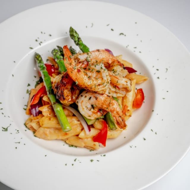 Jerk Shrimp Rasta Pasta.