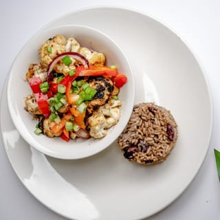 Jerk Cauliflower Dinner